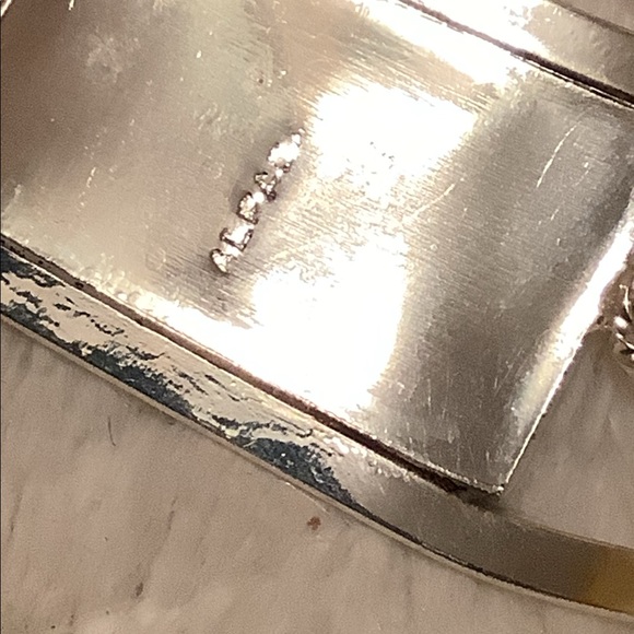 New Alpaca Mexico Mother of Pearl Cuff Bracelet - Picture 3 of 4